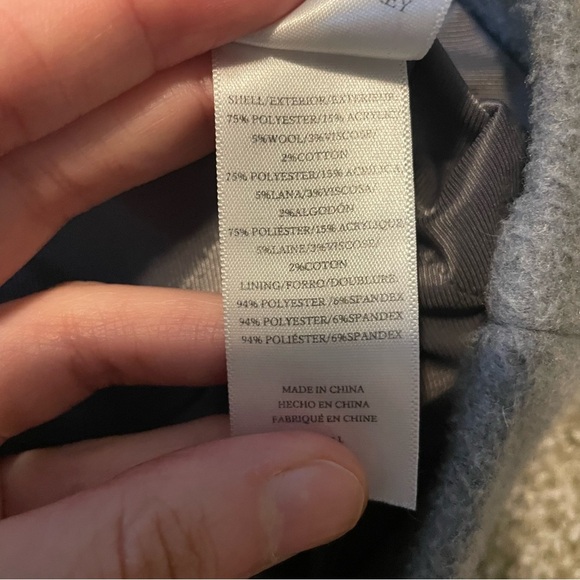 Rails Nadine wool dress coat heather gray small classic career minimalist preppy - Picture 6 of 7